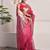 Pink festive banarasi tissue saree with zari work