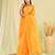 Yellow kota doria gota patti saree