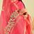 Pink kota doria gota patti saree