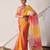 Multicolor pittan work kota silk saree