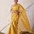 Yellow gota patti kota doria saree