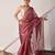 Onion pink gota patti kota doria saree
