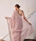 Rose gold gota patti kota doria saree