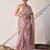 Rose gold gota patti kota doria saree