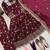 Maroon color designer kurta set with heavy embroidery