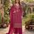 Women’s pink embroidered kurta set with dupatta