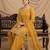 yellow embroidered kurta palazzo set with dupatta