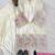 Designer ivory kurta palazzo set with pink floral lace work