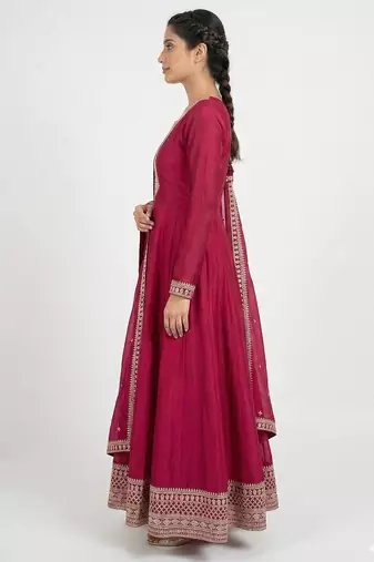 Classic Floor Length Anarkali Suit with Elegant Dupatta