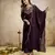 Wine women  s embroidered vichitra silk anarkali kurta set with dupatta   flared ethnic suit for festive