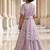Lilac Embroidered Net Lehenga Set