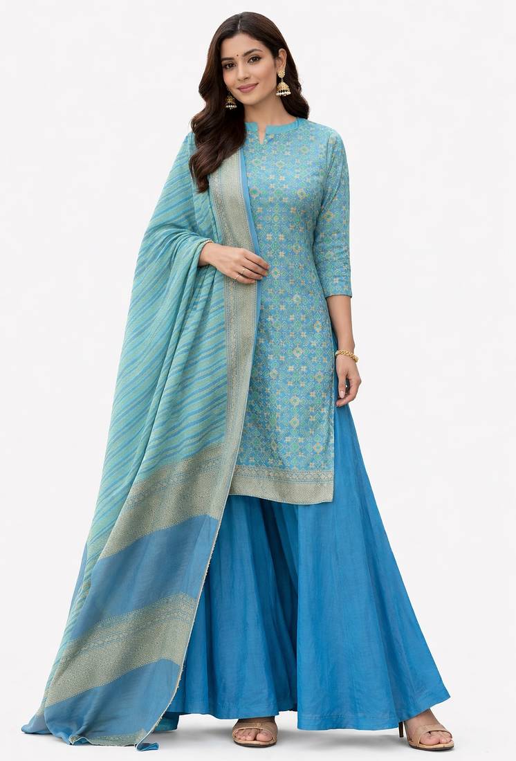 Banarasi Semi Silk Lehenga