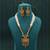Multi color meena work matte gold necklace set