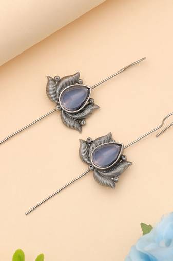 Light pink color oxidised ear cuff