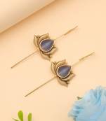 Light pink color oxidised ear cuff