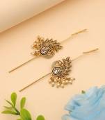 White color oxidised ear cuff