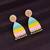 Multi color meenakari earrings