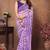 Purple leheriya georgette ready to wear saree
