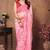 Pink waves georgette ready to wear saree