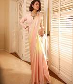 Multicolor embroidered ready to wear saree