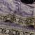 Purple silk blend mirror work saree