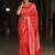 Red banarasi art silk saree