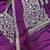 Purple silk blend designer ready to wear saree with embroidered blouse