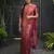 Red art silk kanchipuram saree with zari work