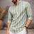 Green color linen fabric smart and casual short kurta for men's