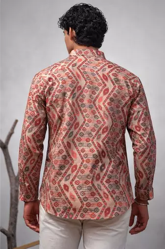 Multicolor color linen fabric smart and casual short kurta for men's
