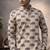 White color linen fabric smart and casual short kurta for men's