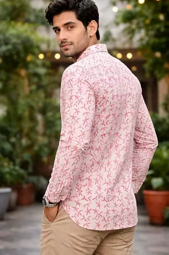 White color linen fabric smart and casual short kurta for men's