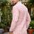 White color linen fabric smart and casual short kurta for men's