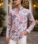 Multicolor color linen fabric smart and casual short kurta for men's