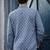 Blue color linen fabric smart and casual short kurta for men's
