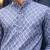 Blue color linen fabric smart and casual short kurta for men's