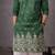 Green color designer embroidered men's ceremonial kurta payjama