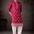 Pink color designer embroidered men's ceremonial kurta payjama
