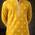 Yellow color designer embroidered men's ceremonial kurta payjama