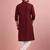 Maroon color designer embroidered men's ceremonial kurta payjama