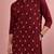 Maroon color designer embroidered men's ceremonial kurta payjama