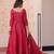 Maroon color beautiful ceremonial gown for ethnic stylish looks