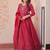 Maroon color beautiful ceremonial gown for ethnic stylish looks