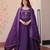 Purple color beautiful ceremonial gown for ethnic stylish looks