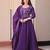 Purple color beautiful ceremonial gown for ethnic stylish looks