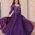 Purple color beautiful ceremonial gown for ethnic stylish looks