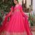 Pink color beautiful ceremonial gown for ethnic stylish looks
