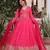 Pink color beautiful ceremonial gown for ethnic stylish looks