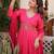 Pink color beautiful ceremonial gown for ethnic stylish looks