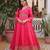 Pink color beautiful ceremonial gown for ethnic stylish looks